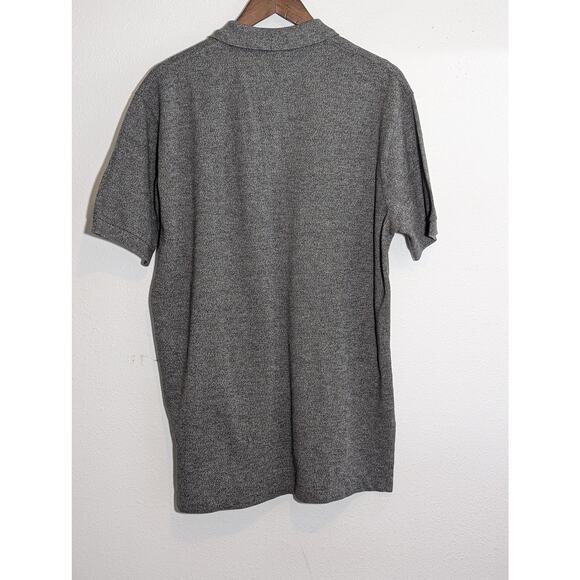 Ralph Lauren Polo Shirt Medium Mens Gray Solid Custom Slim Fit Short Sleeve - Picture 5 of 5